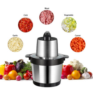 6L Inexpensive Stainless Metal Electrical Yam Pounding Machine – Mini Fufu Pounder, Kitchen Meals Grinder, and Meat Chopper for Dwelling Use