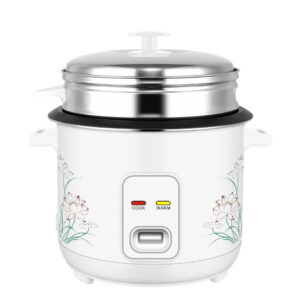 Reasonably priced Floral Design Electrical Drum Rice Cookers in Varied Sizes